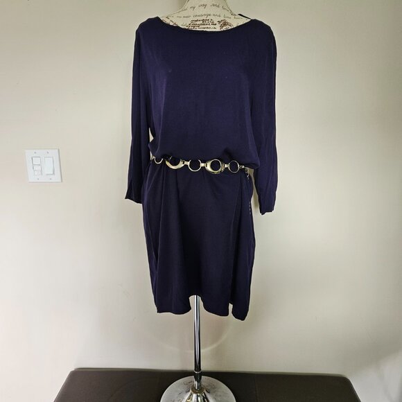 Navy Tunic/Sheath Dress - Picture 3 of 12